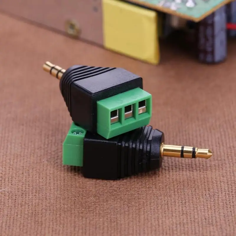 2 шт. DIY 3 полюсный штекер для наушников стерео разъем 5 мм 1/2 дюйма таблетки MP4