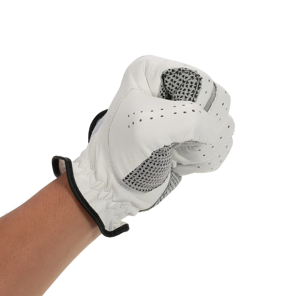 Кожаные мужские перчатки для гольфа левой руки мягкие дышащие из овчины