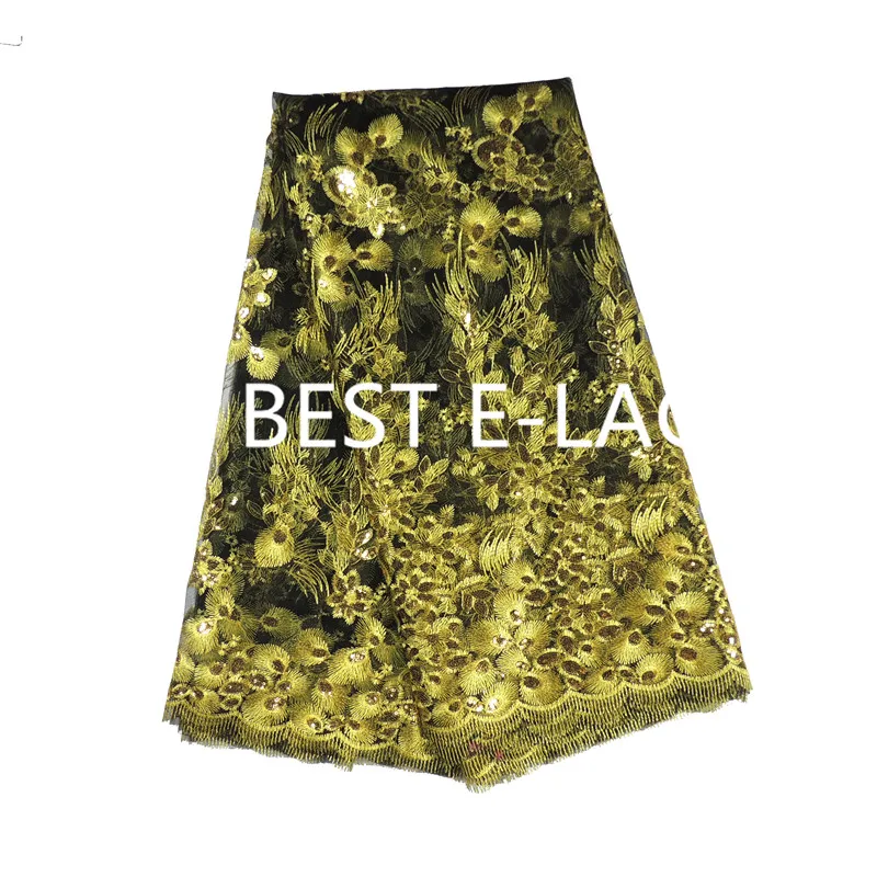 Французский чистая кружевной ткани 2017 последние Африканский гипюр с вышивкой
