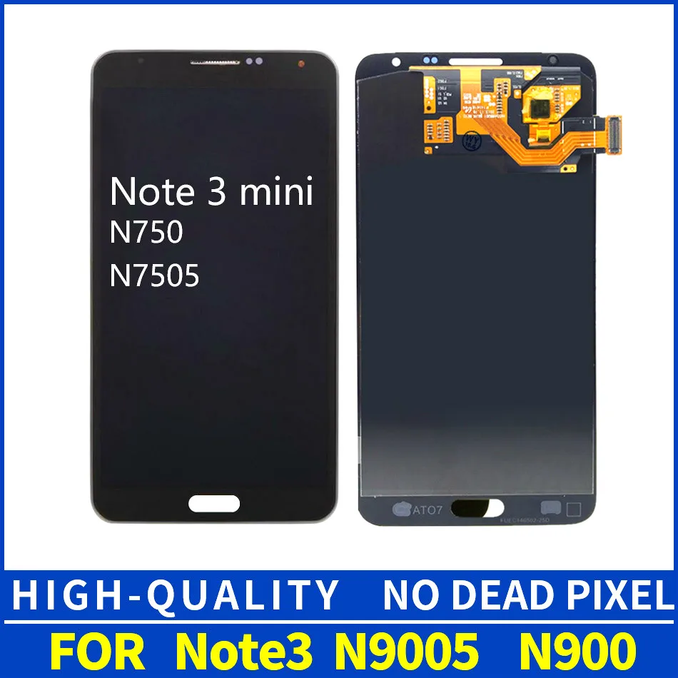 100% протестированный AMOLED ЖК дисплей для Samsung Galaxy Note3 Note 3 Neo Mini Lite N7505 сенсорный