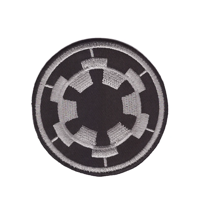 

Galactic Empire Military Imperial Cog Embroidered Iron On Patch Bc 10pcs/lot