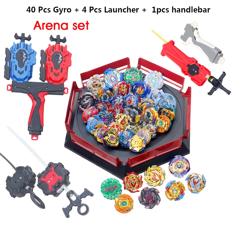 Takara Tomy Bey Bay Burst набор игрушек пусковые установки ручка высокая производительность сражающийся Топ Арена Металл Fusion лезвие лезвия - Цвет: 40pcs 010