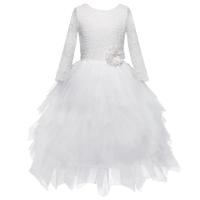 99 Кружевное платье-пачка принцессы с бантом; Robe Fille; Детские вечерние платья для девочек; детская одежда с цветочным рисунком; платье для маленьких девочек; От 2 до 7 лет - Цвет: 99