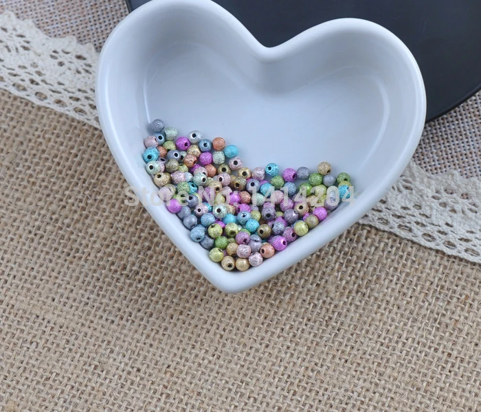 

Mixed Color Stardust Acrylic Round spacer beads For Jewelry Handmade 800PCs 4mm YKL0239-4X