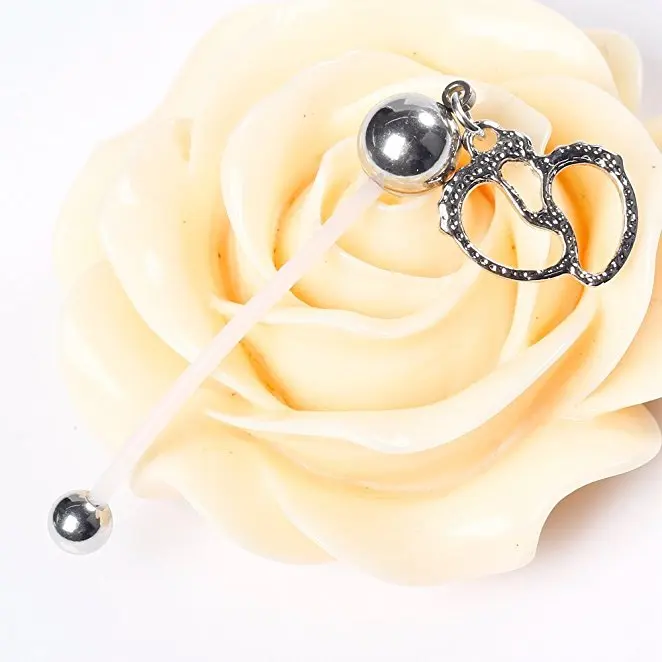 Серебряный Драгоценный Камень детские ноги Висячие 14 г гибкие BioFlex беременность