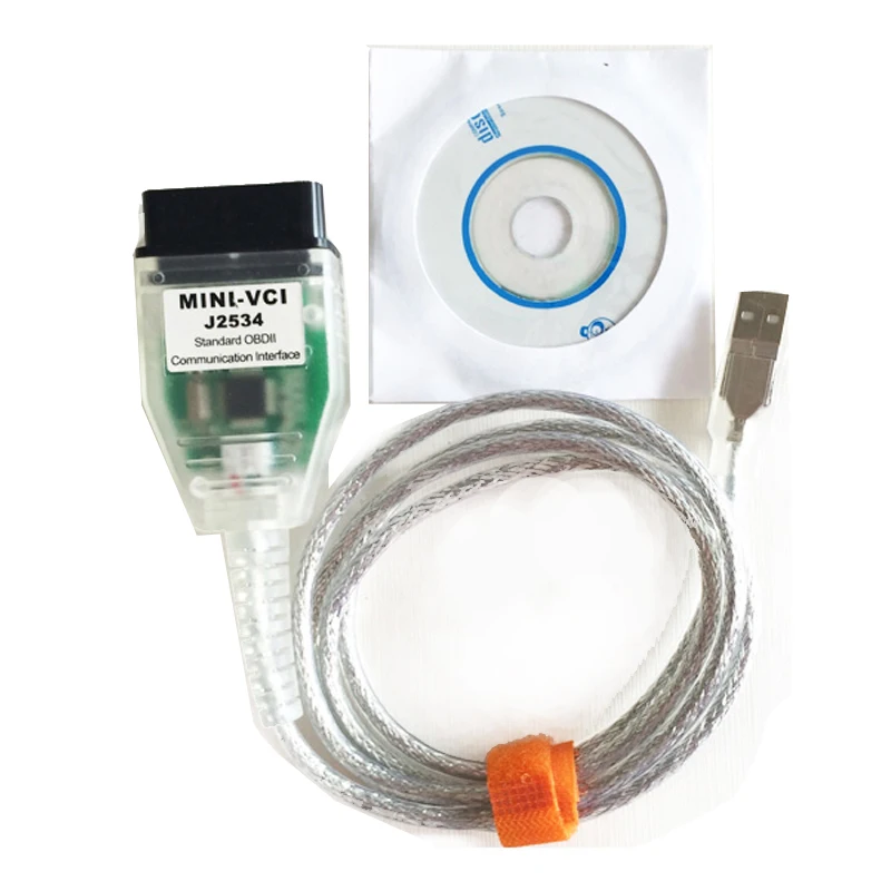 Лучший мини VCI V14.20.019 интерфейс для TIS Techstream MINI-VCI FT232RQ чип J2534 OBD2 Диагностический кабель