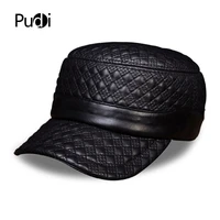 hl080 mens genuine leather baseball hats caps men brand new spring real leather caps hats