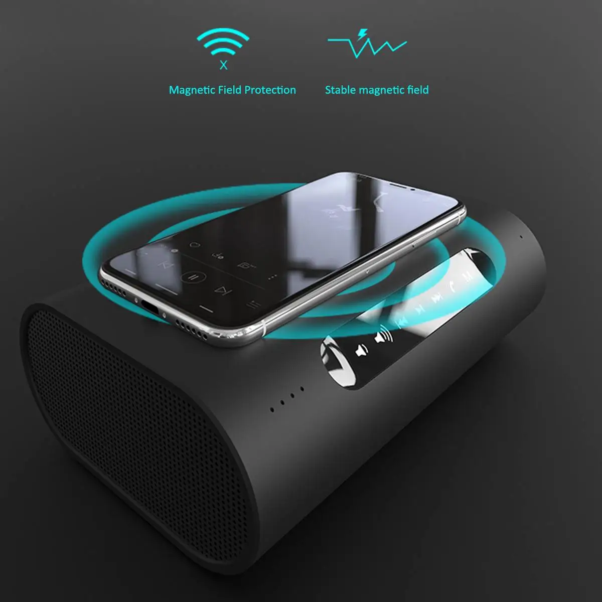 Зарядные устройства для мобильных телефонов Беспроводной bluetooth Динамик Функция касания экрана Мощность банка для samsung для iPhone 8 8 P X Xs Max