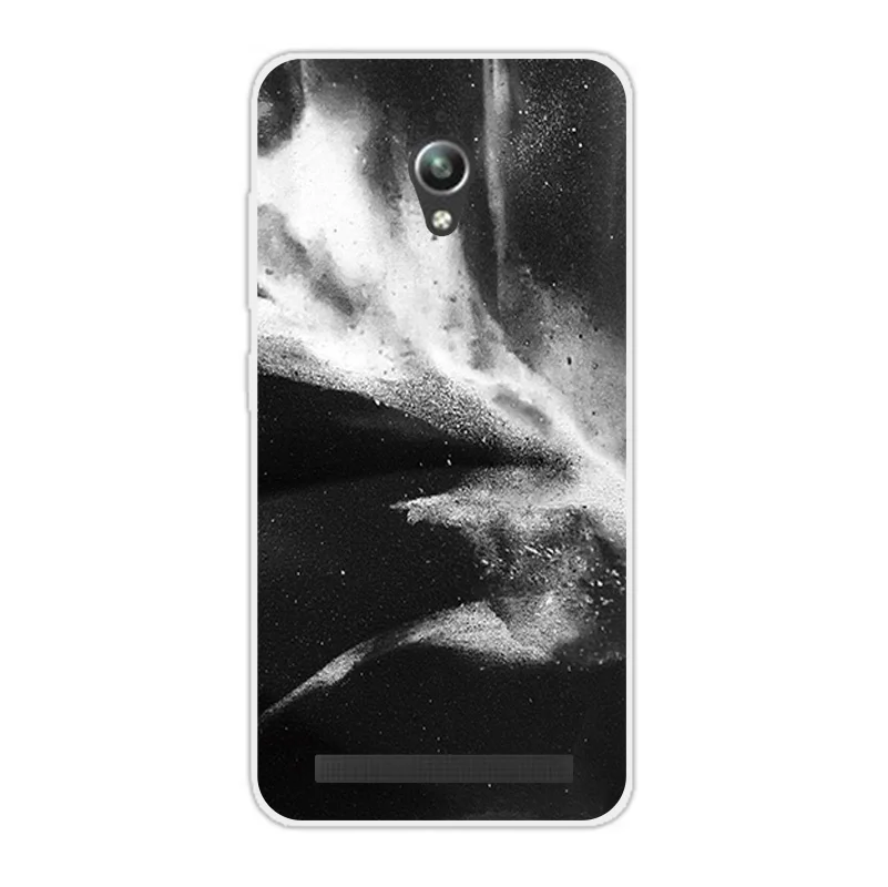 For Asus Zenfone Go ZC500TG Silicone Cases Phone fundas ZC ZC500 500 500TG TG Dark Back Cover Clear Silm Capa |