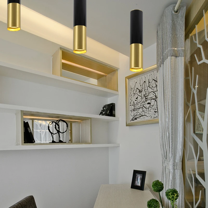 

Modern Ceiling Lights LED Lamp Single kitchen light Bar lamps Ceiling Lamp GU10 Bulb Lighting For bedroom Aluminum Tube lamp