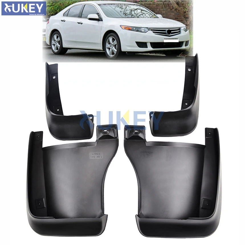 Front Rear Mud Flaps For Honda Accord Euro Acura TSX 2008 - 2014 Car Splash Guards Mudguards Styling 2009 2010 2011 2012 2013