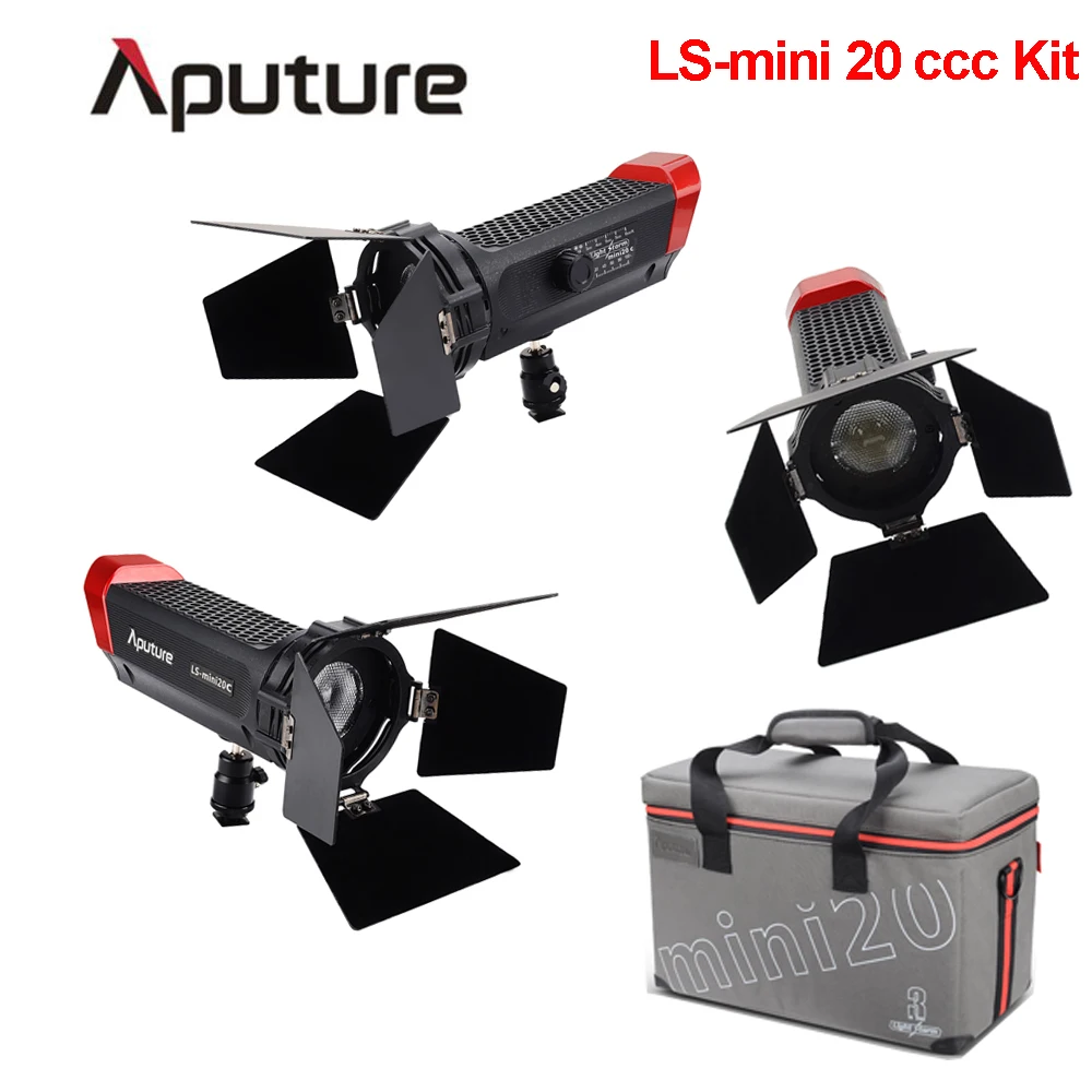 Aputure LS Mini 20c 3 Light Kit COB light цветовая температура 3200 K 6500 LED Fresnel TLCI CRI 96 + 40000lux@0.5m