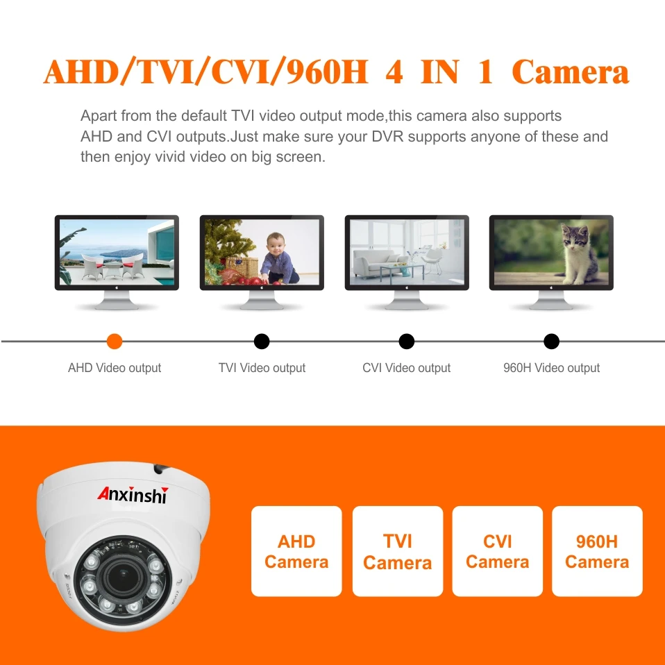 4CH DVR CCTV система 4 шт 2MP камеры IR 40m наружная безопасность металлическая купольная