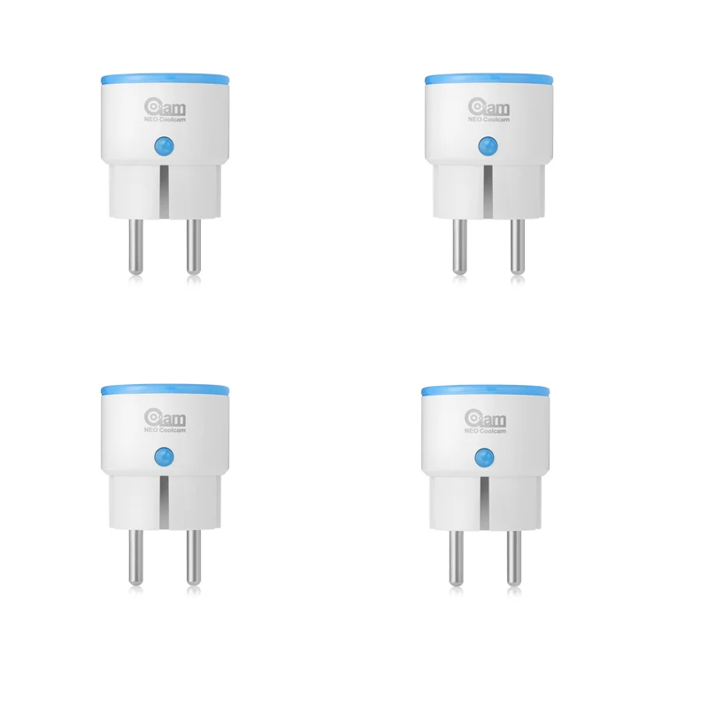 Tuya smart NEO COOLCAM, 4 шт./лот, NAS-WR01ZE, Z-wave Plus, умная Вилка питания, европейская розетка, умный дом, автоматизация, сигнализация, домашняя