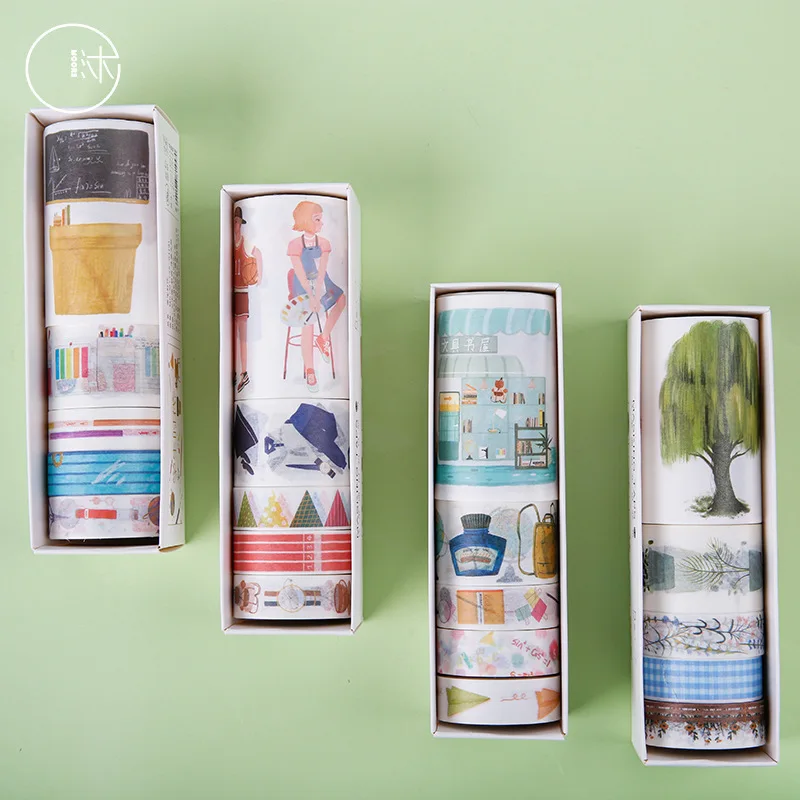 5 шт./упак. японская Канцелярия лента Washi DIY декоративный Скрапбукинг изоляционная