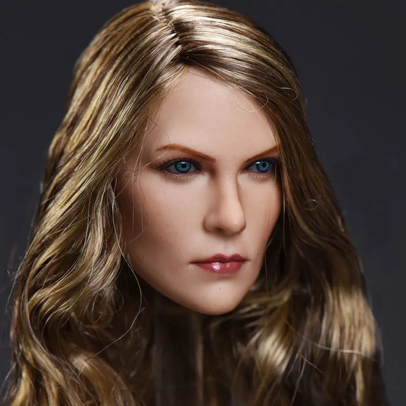 1/6 Женская резьба по голове Charlize Theron светлые волосы девушка голова Head на 12 дюймов