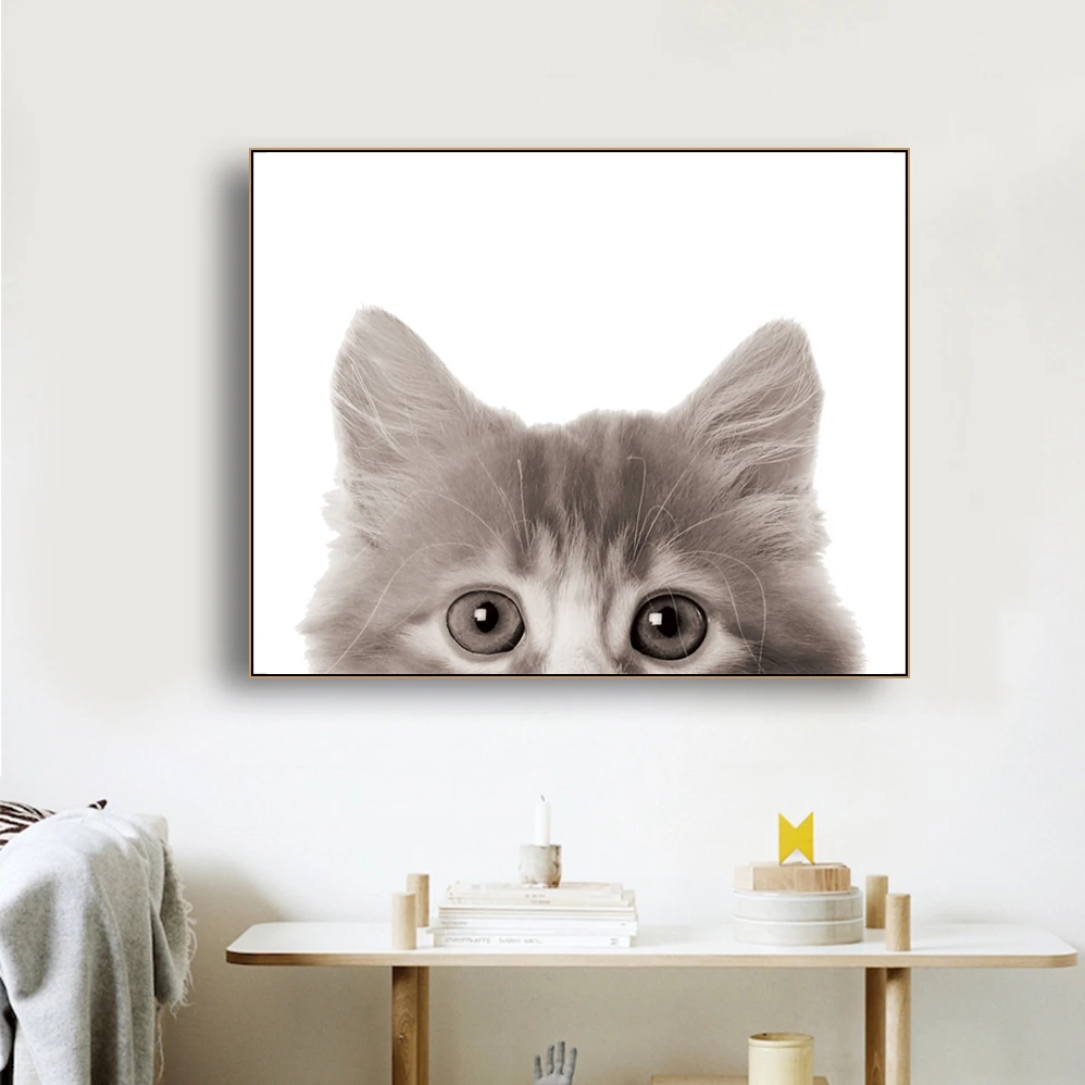 

Cats Animals Prints Wall Art Canvas Painting Calligraphy Poster and Print Decorative Picture for Living Room Bedroom Home Decor