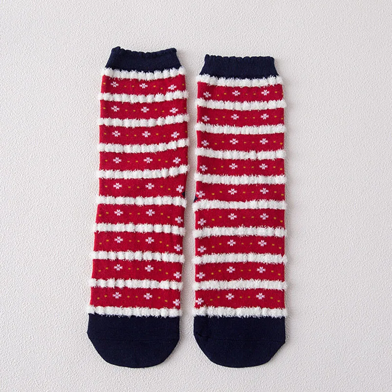 3 пары Для женщин носки зимние теплые рождественские подарки стерео Носки для