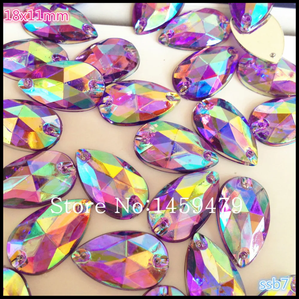 Высококачественные Стразы светильник-фиолетового акрилового цвета класса AAA AB 200