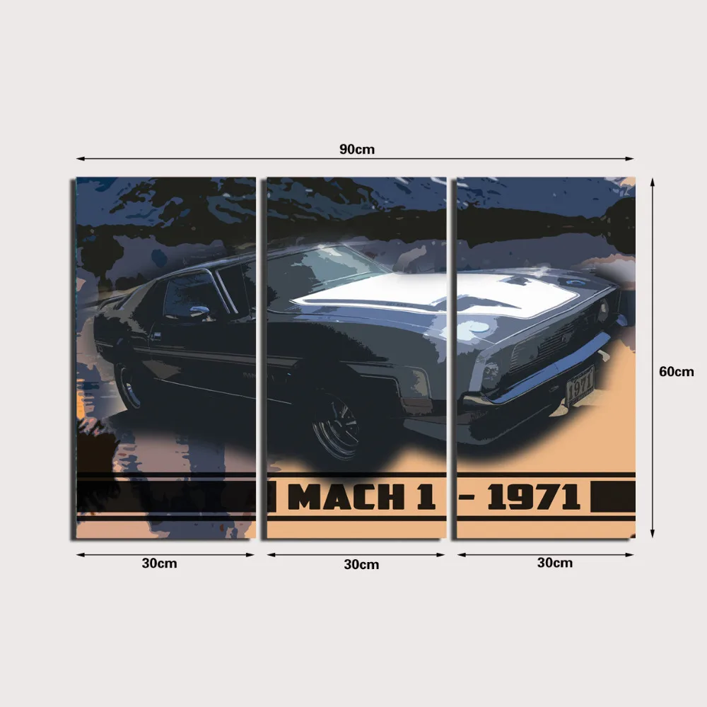 

3 Panel printed painting Car Painting Canvas Wall Art Picture Home Decoration Living Room Canvas Modern painting LS045