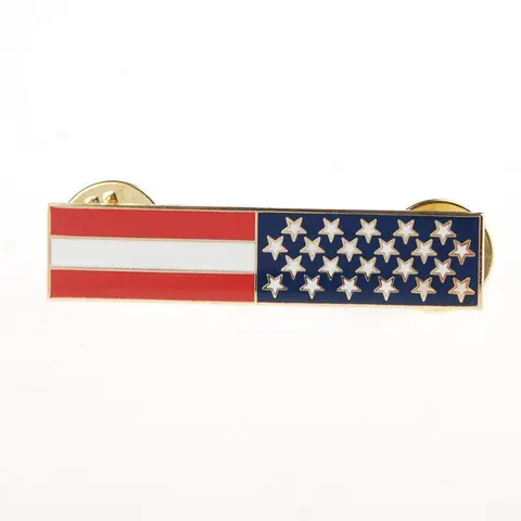 Новый металлический значок для одежды с флагом США-US077