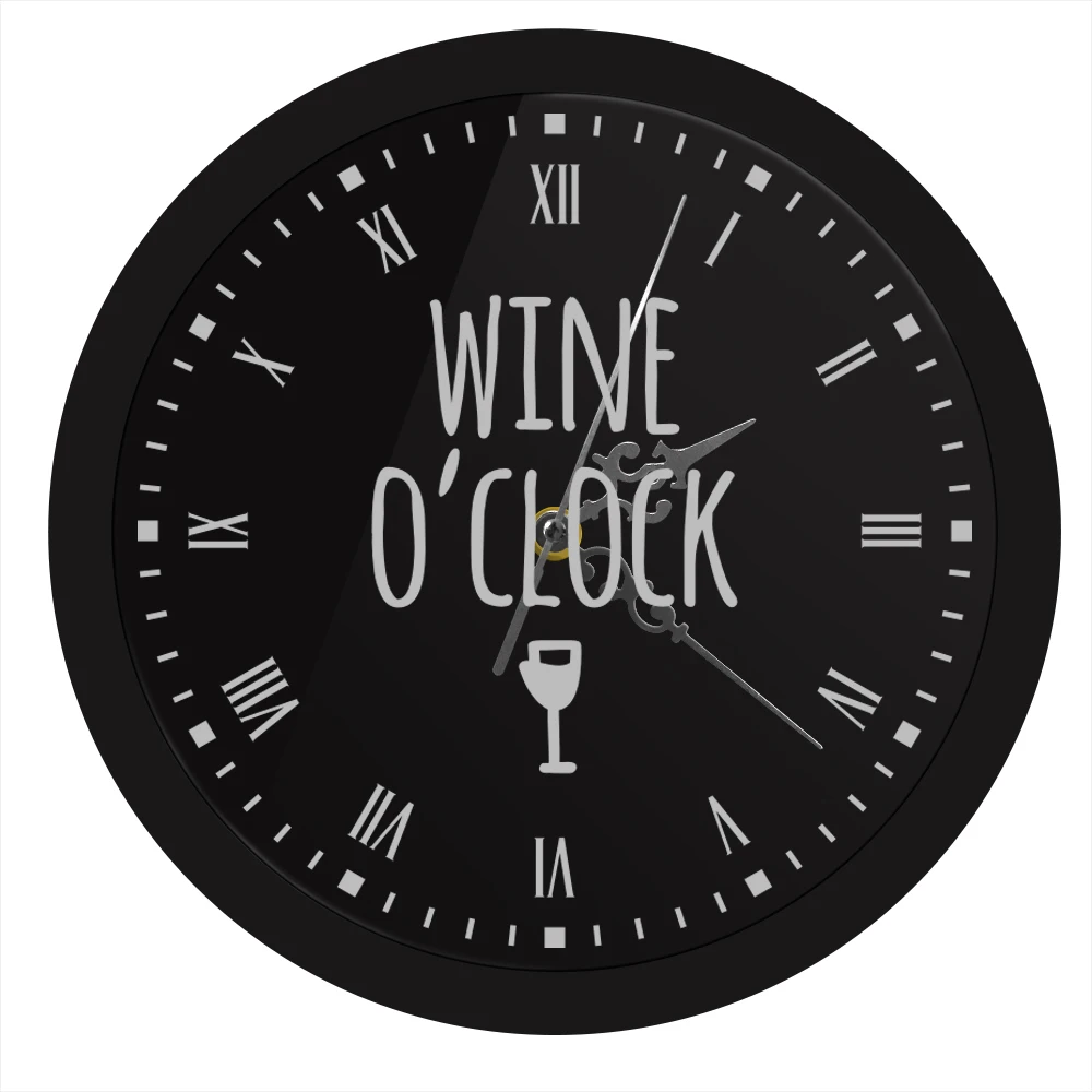 Винные часы LED неоновая вывеска современные настенные Winery кухонные светящиеся