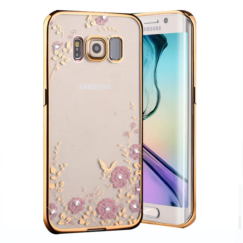 Yuetuo оригинальный роскошный золотой чехол из ТПУ для samsung galaxy S8 S8plus s 8 plus s8plus