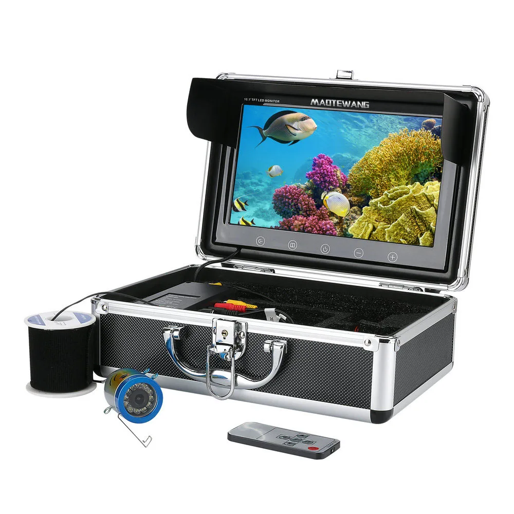 10 "дюймовый цветной монитор 20 м HD 1000tvl подводная рыболовная видеокамера