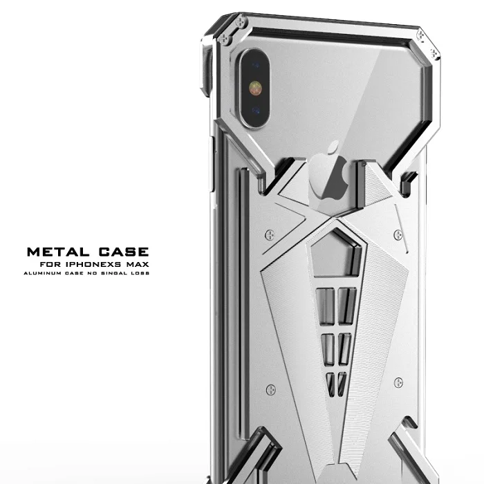 Spider Man Silver Алюминиевый армированный чехол Super Hero для iPhone 11 Pro XS Max XR X 8 7 6 6S Plus чехол-крышка для телефона с кольцом и Железным человеком-пауком - Цвет: Spider Man Silver