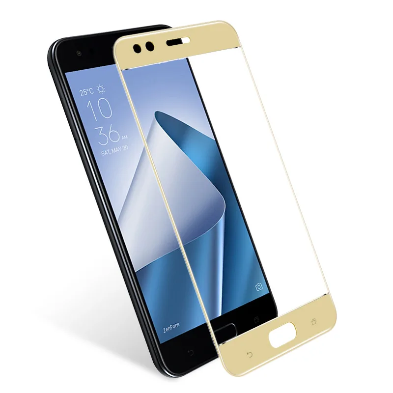 Gold Для Asus ZenFone 4 ZE554KL закаленное стекло 9H 3D полноэкранное покрытие взрывобезопасная Защитная пленка для экрана для Asus ZenFone 4 - Цвет: Gold