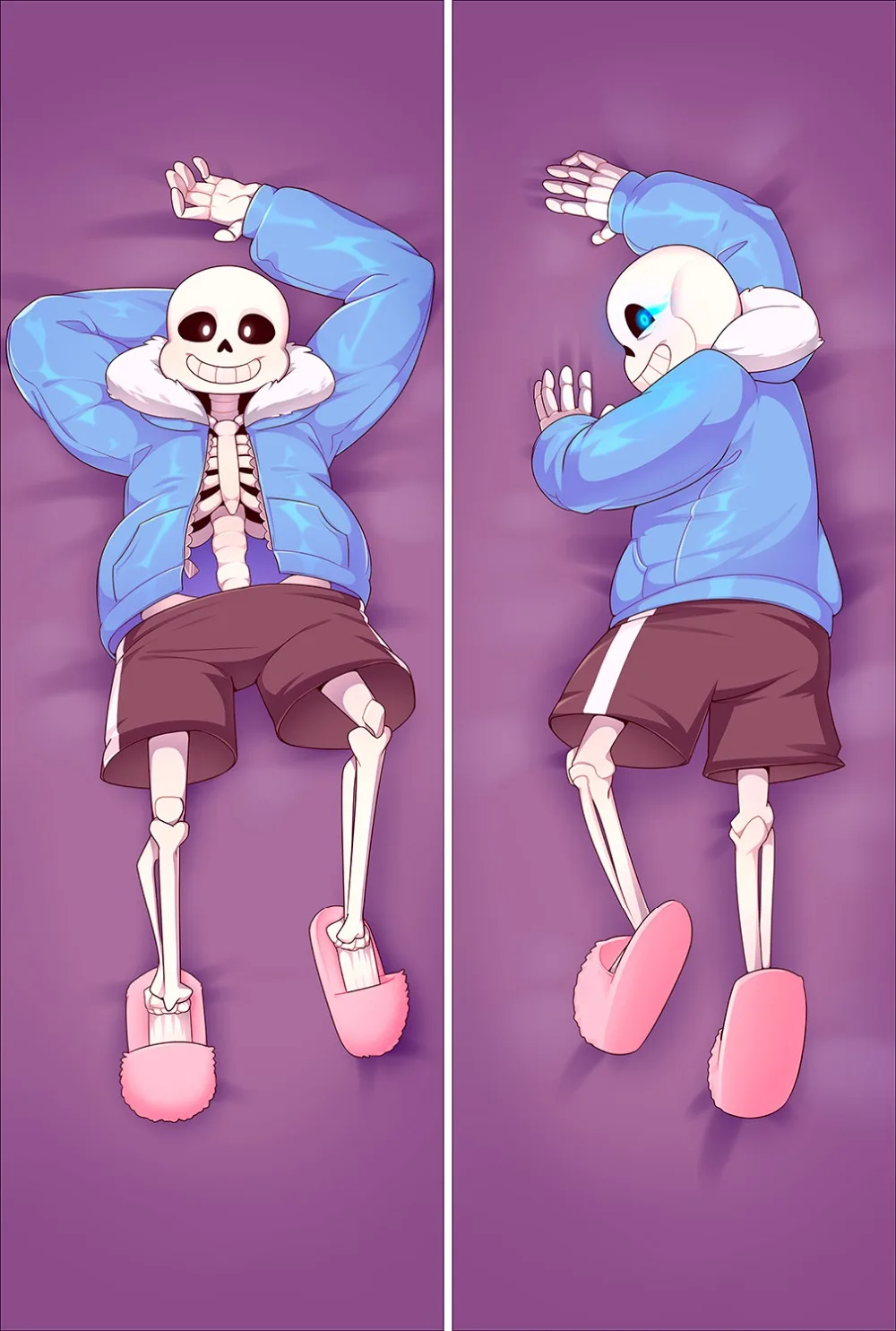 MMF популярные игры Undertale персонажи sans x frisk & papyrus наволочка со скелетом Dakimakura|body