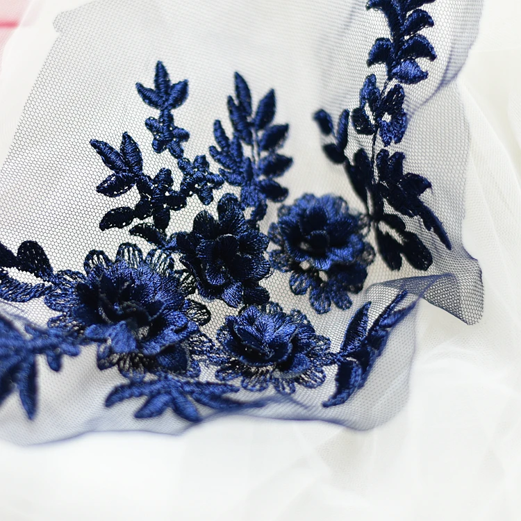 Многоцветная 3D вышивка кружевной патч для рукоделия материал изготовления