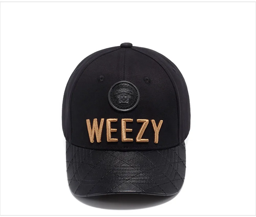 WUKE Weezy письмо Вышивка Спорт на открытом воздухе Кепки хип-хоп Casquette модные Бейсбол