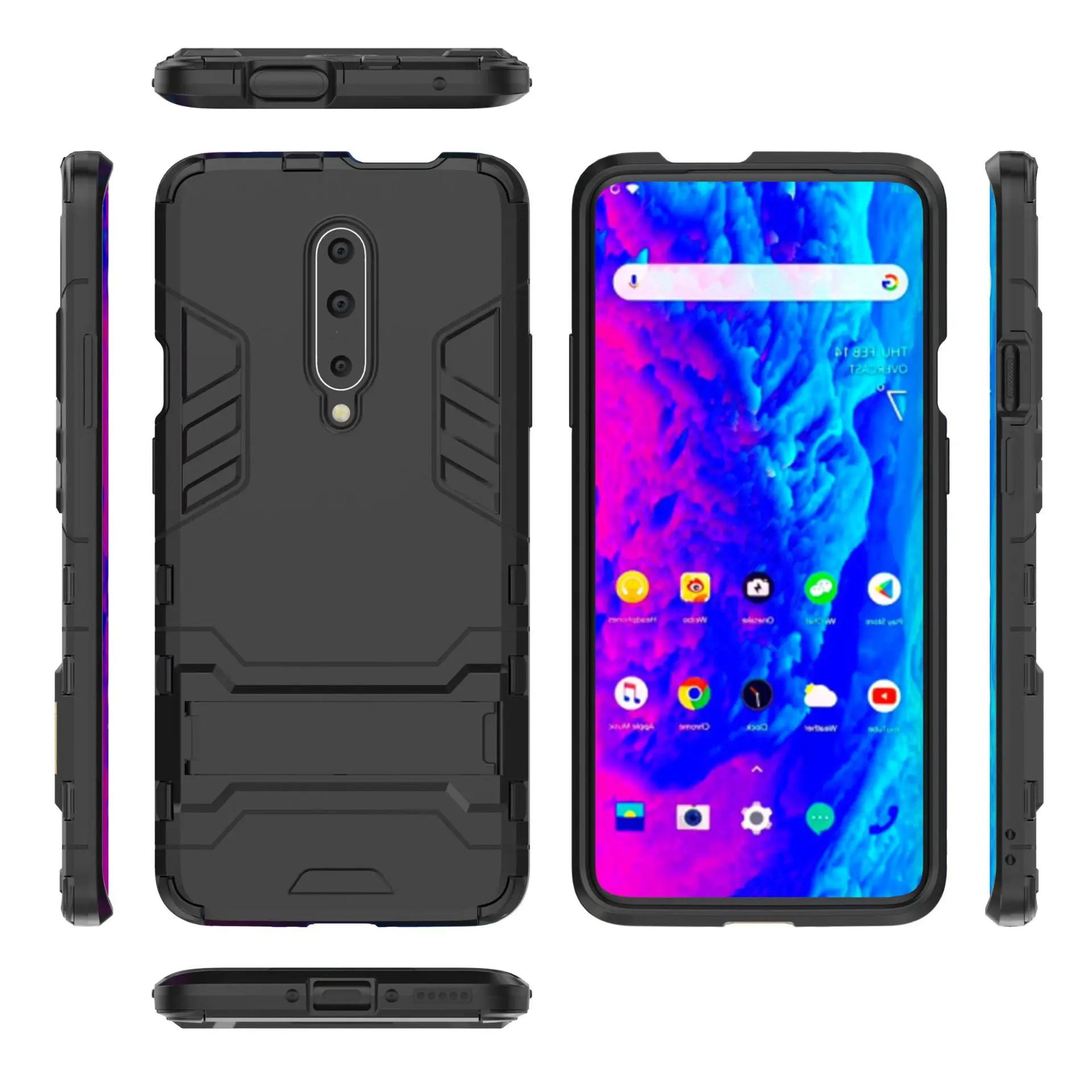 Oneplus 7pro Case For 3T 5 5T 6 6T 7 Pro oneplus T Cover Silicone Shockproof Protection PC+TPU Armor Back Phone |