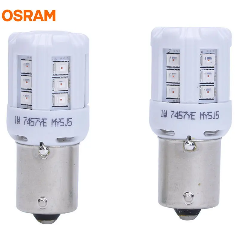 OSRAM светодисветодиодный PY21 7457YE PY21W 12V 1W желтый цвет riving Автомобильные