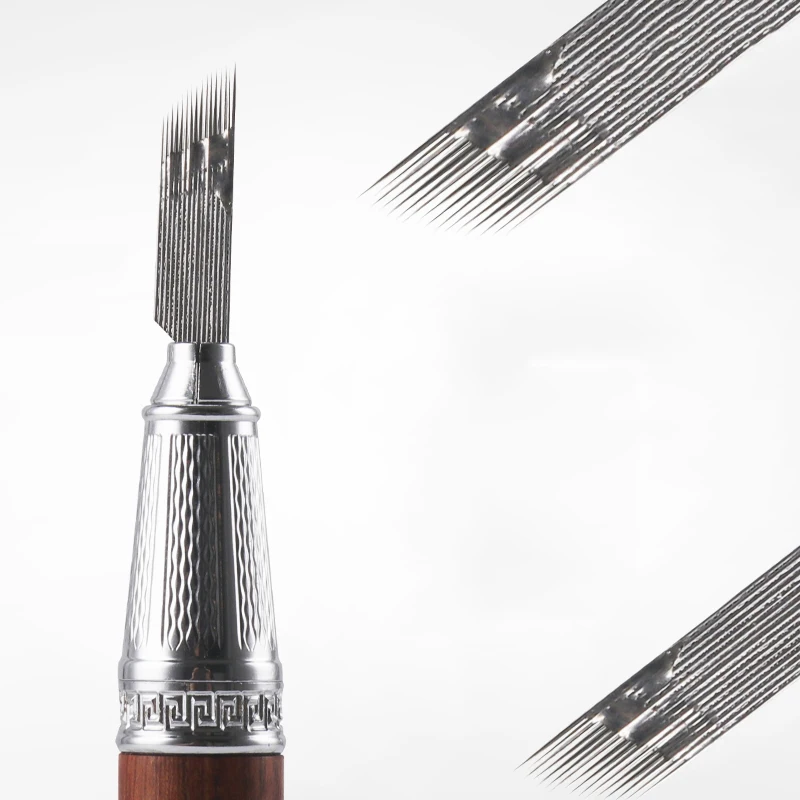 Новое поступление 100 шт. ручные одноразовые 3 рядные 16 контактные микро лезвия