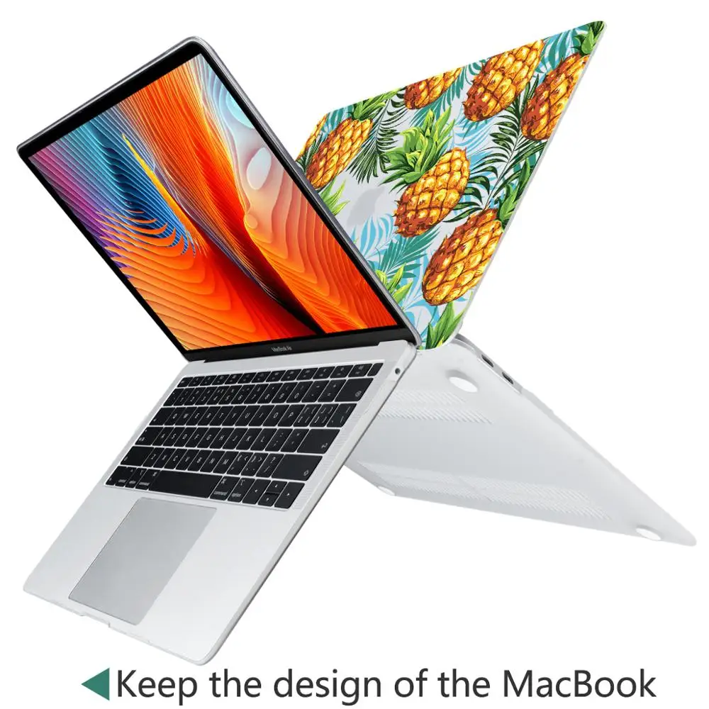 Роскошные 3D Цветочный Печать Жесткий матовый чехол для Macbook Pro retina возрастом 11 12 13