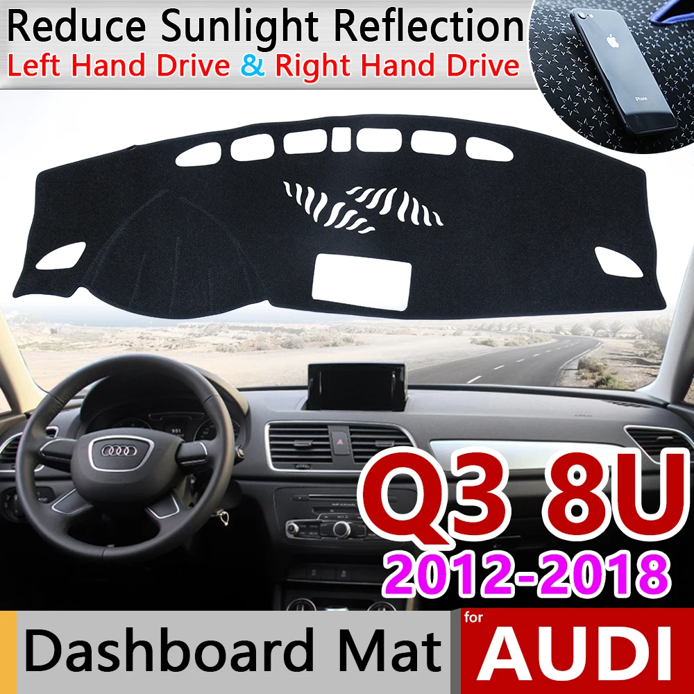 

for Audi Q3 8U 2012~2018 Anti-Slip Mat Dashboard Cover Pad Sunshade Dashmat Carpet Car Accessories S-line RS Q3 2013 2015 2016