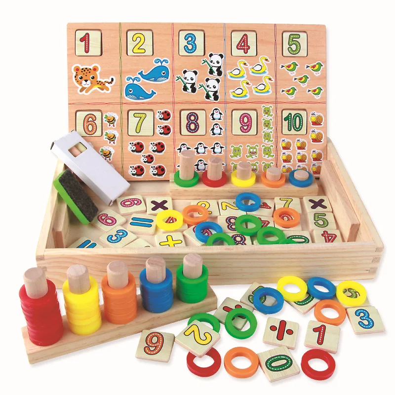 Монтессори математическая игрушка деревянные математические числа игровые