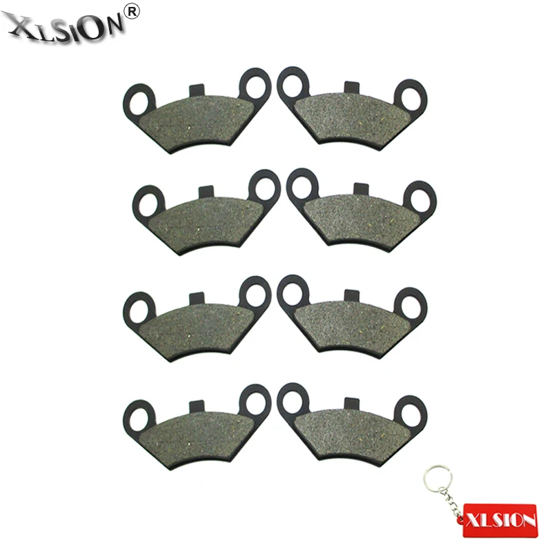XLSION Aftermarket 4 пары передних тормозных колодок для BUYANG/JCL 300CC ATV CF MOTO X5 Terralander 500 492cc