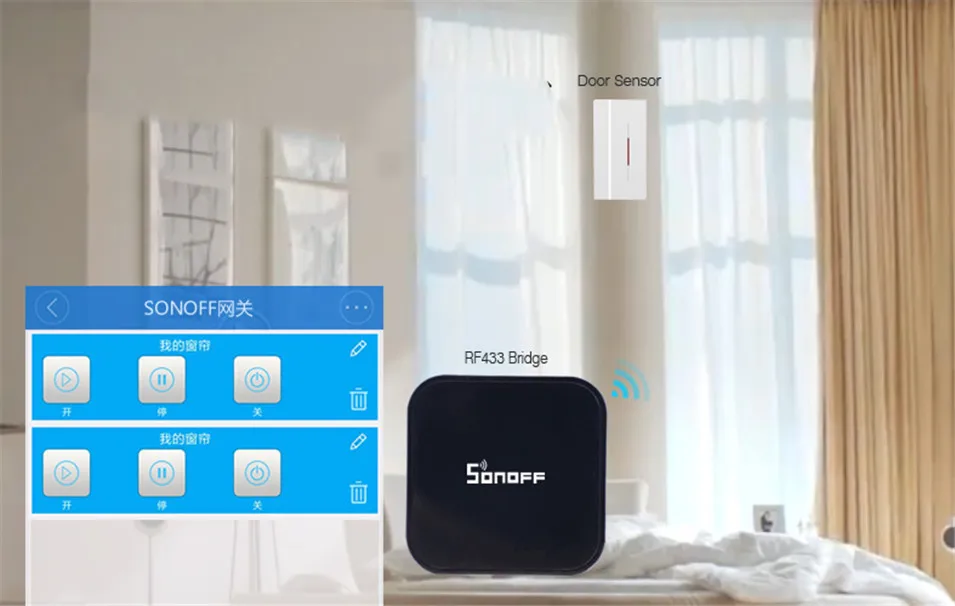 Sonoff DW1 5 шт. датчик сигнализации для дверей и окон Беспроводной магнитный дверной детектор Противоугонная сигнализация умный дом автоматизация системы безопасности
