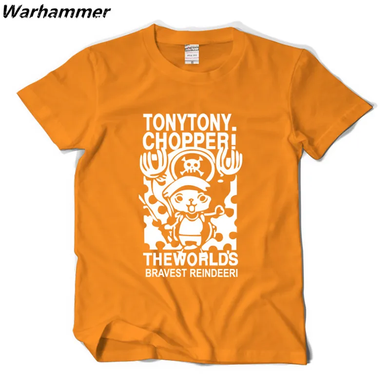 Warhammer ONE PIECE футболки Tonytony Чоппер во всем мире смелые reindeeri Японии футболка
