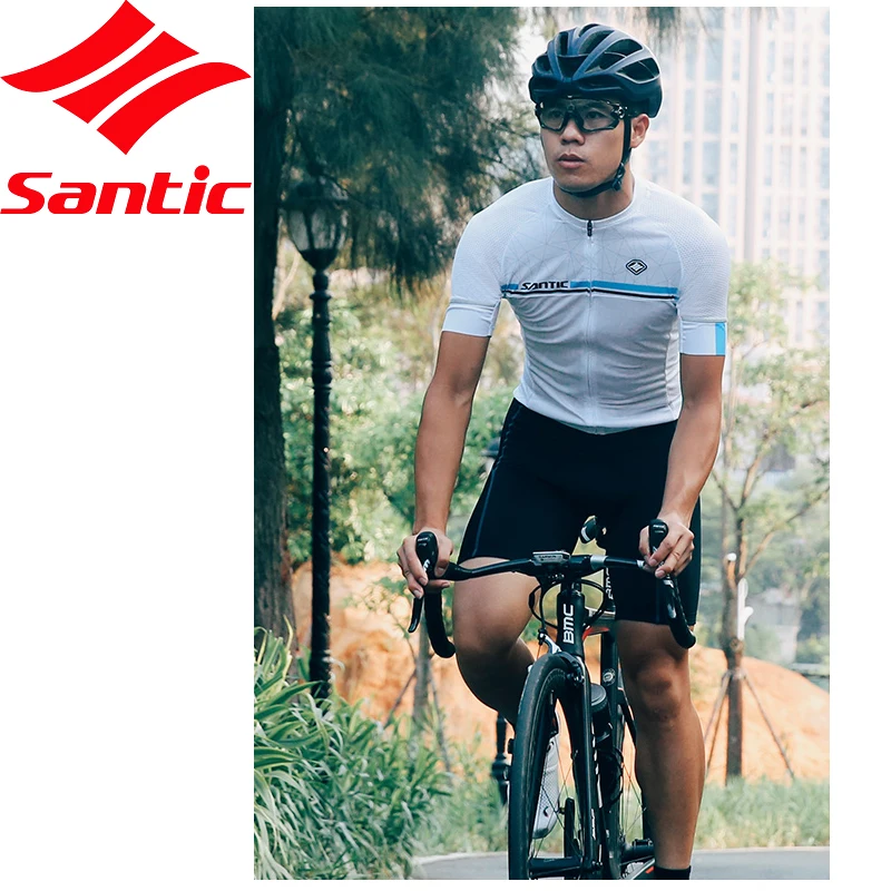 SANTIC Pro Team велосипедные шорты дышащие мужские колготки Спортивное нижнее белье |