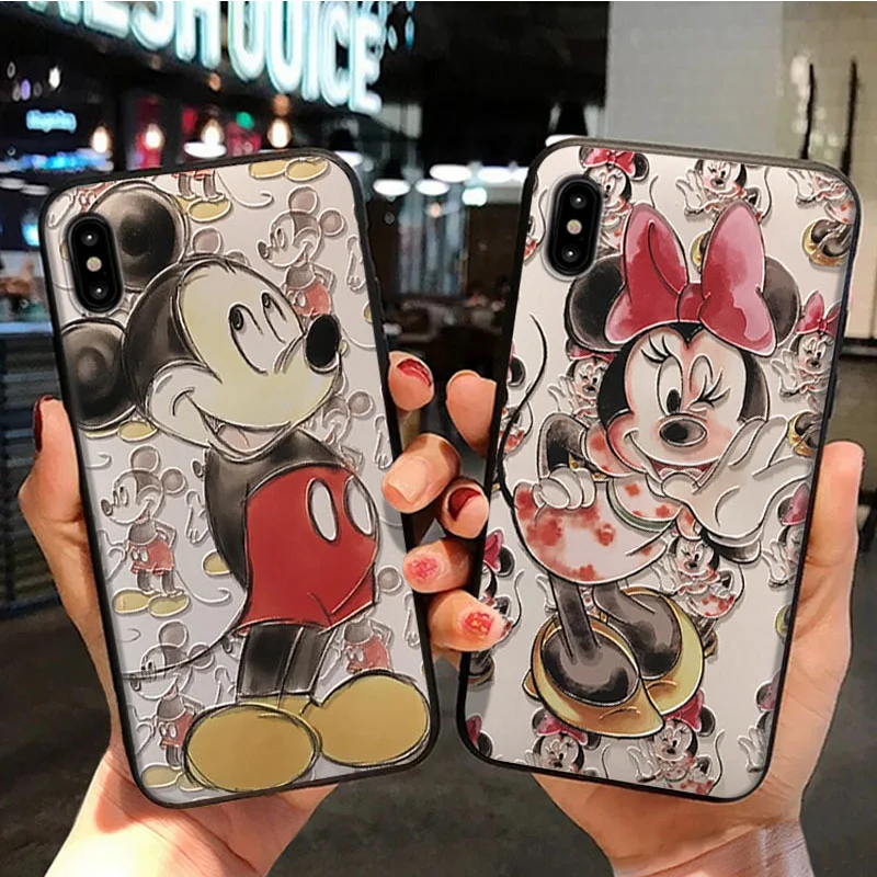 Чехол для пары с объемным рисунком для iPhone 11 Pro X XR XS Max 5S 7 8 6 Plus TPU для Moto G5 G5S Plus для Oneplus 7 Pro 6T 5T чехол s