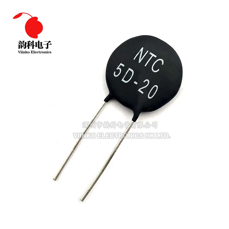 Терморезистор NTC 5D 20 10 шт.|ntc 5d-20|thermal resistorthermistor ntc |