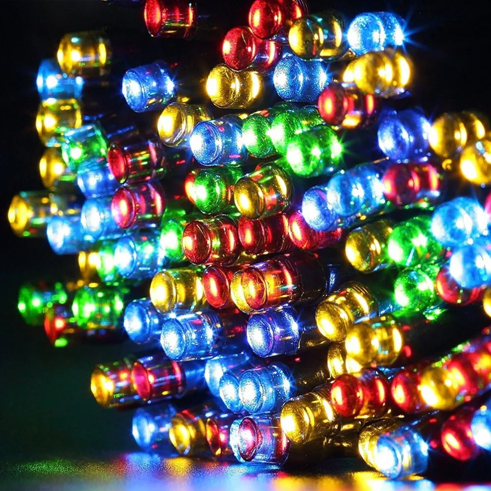 Waterproof Small Cute Bulb Party Atmosphere Solar light String Yard Garden Grass Lawn Tree Bush Fence Decorative Led | Освещение