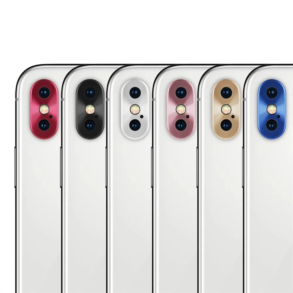 Металлический протектор объектива для iphone XS XR Max 7 8 Plus X Роскошная охранная Камера