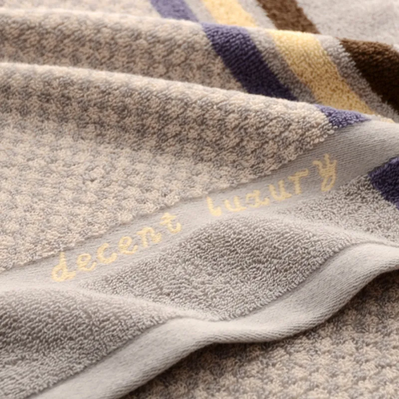 Dryad Men's Face Towel Pure Cotton with Satin Crotched Strip Hand Towels Gray 74x34cm Best Gift for Papa &amp Lover | Дом и сад