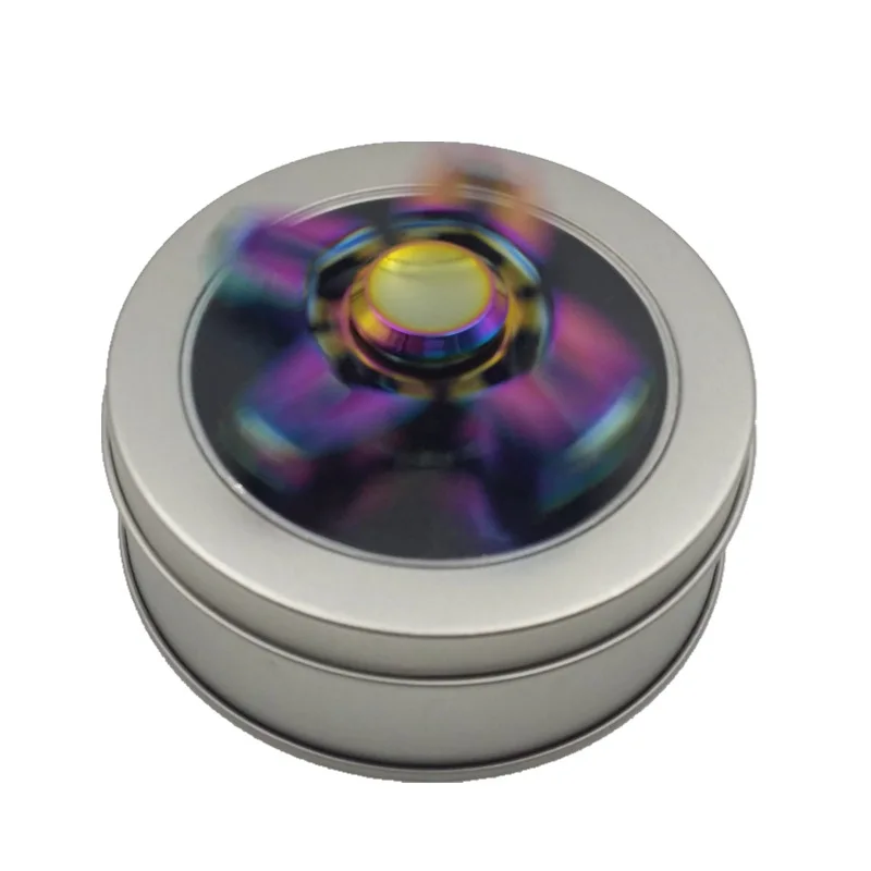 Красочные Пальца Алюминиевого Сплава Гироскопа Металла Три-Spinner Игрушка