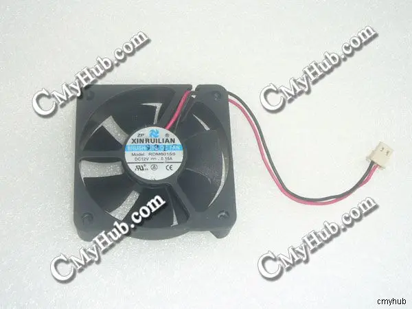 Подлинный для XINRUILIAN RDM6015S DC12V 0.15A 2pin 2 провода 6015 6 см 60 мм 60x60x15 вентилятор